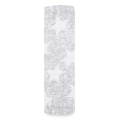 sleepy stars, classic swaddle 120x120 cm sleepy stars, classic swaddle 120x120 cm