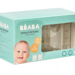 Plastmasas uzglabāšanas trauku komplekts, 2 gab. x 240 ml,  Light blue/Grey Plastmasas uzglabāšanas trauku komplekts, 2 gab. x 240 ml,  Light blue/Grey