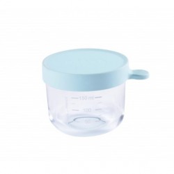 Stikla burciņa pārtikas uzglabāšanai ar silikona vāciņu,150 ml Stikla burciņa pārtikas uzglabāšanai ar silikona vāciņu,150 ml