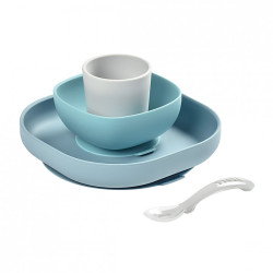 BEABA 4-PIECE SILICONE DINNER SET JUNGLE BEABA 4-PIECE SILICONE DINNER SET JUNGLE