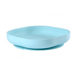 BEABA Silikona Šķīvis ar Piesūcekni Light Blue BEABA Silikona Šķīvis ar Piesūcekni Light Blue