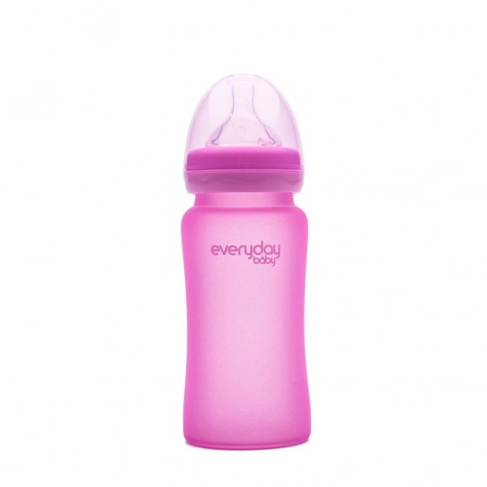 Стеклянная бутылочка “Heat Sensing” Everyday Baby 240 ml - Everyday Baby