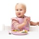 Силиконовая тарелка с делениями на присоске Purple rose - Everyday Baby