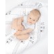 Подушка для беременных и кормления (подкова) “Jersey Tiny Squares grey” - Julius Zollner