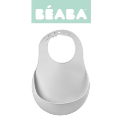 Silikona Priekšautiņš (Lacīte) Beaba GREY Silikona Priekšautiņš (Lacīte) Beaba GREY