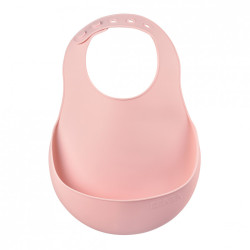 SILICONE BIB OLD PINK SILICONE BIB OLD PINK
