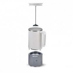 Ierīce piena maisījuma un piena dzērienu sagatavošanai “Milk Prep” WHITE/GREY Ierīce piena maisījuma un piena dzērienu sagatavošanai “Milk Prep” WHITE/GREY