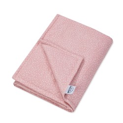 Kokvilnas sedziņa ar Jersey pildījumu  “Jersey Tiny Squares Blush" 70/70 cm Kokvilnas sedziņa ar Jersey pildījumu  “Jersey Tiny Squares Blush" 70/70 cm