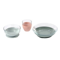 BEABA GLASS LUNCH SET EUCALYPTUS BEABA GLASS LUNCH SET EUCALYPTUS