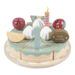 Wooden birthday cake XL - 24 pcs. Little Dutch