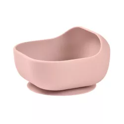 Silikona bļodiņa ar piesūcekni Beaba Cotton Candy