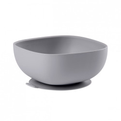 Silikona bļodiņa ar piesūcekni GREY Silikona bļodiņa ar piesūcekni GREY