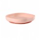 BEABA Silicone Plate With Suction Cup Light Pink - Beaba / Red Castle
