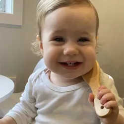 Детская расческа и щетка Haaka Wool Baby Hairbrush Set