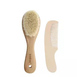 Детская расческа и щетка Haaka Wool Baby Hairbrush Set