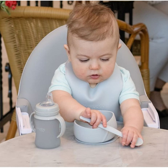 Silikona karotīšu komplekts bērniem, 2 gab., mint green - Everyday Baby