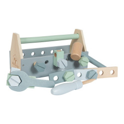 Koka rīku komplekts (Wooden toolbox) Little Dutch 