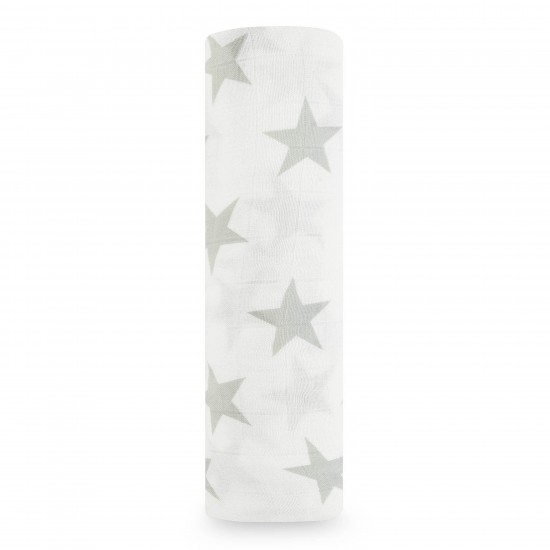 Muslin Swaddles Silky Soft 120x120 cm milky way - silver star - Aden&Anais