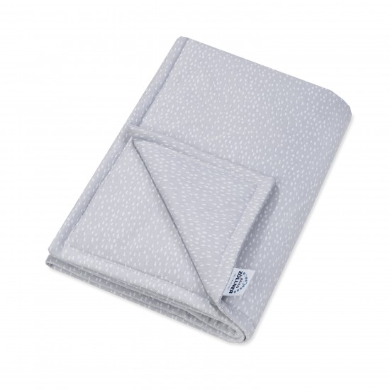 Хлопковое одеяло с наполнителем Jersey “Tiny squares grey 70/100 cm - Julius Zollner