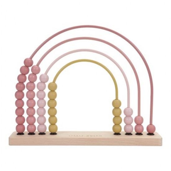 Дервянная радуга Little Dutch Rainbow Abacus pink - Little Dutch