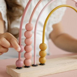 Koka varavīksne Little Dutch "Rainbow Abacus pink" Koka varavīksne Little Dutch "Rainbow Abacus pink"