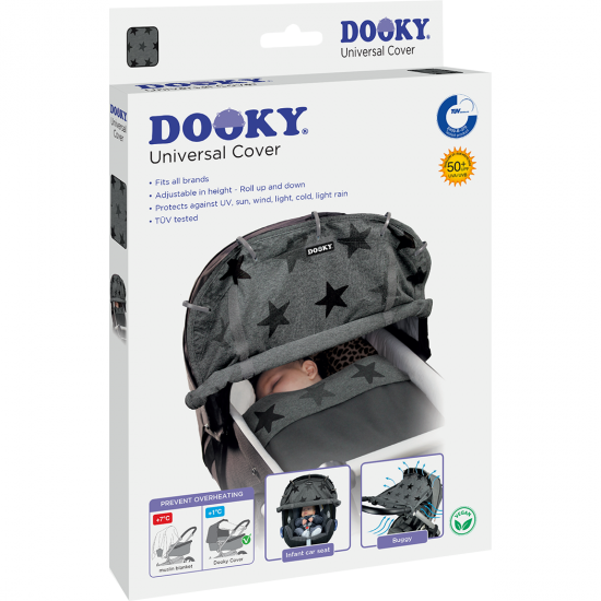 Saules staru aizsargs Dooky Grey Stars - Dooky