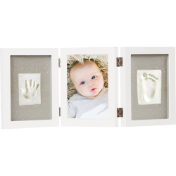 Rāmītis ar mazuļa nospiedumiem Happy Hands Triple frame kit White