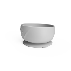 Silikona bļodiņa ar piesūcekni Quiet grey