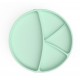 Силиконовая тарелка с делениями на присоске Mint Green - Everyday Baby