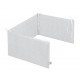 Comfort Soft crib bumpers “Tiny Squares grey” - Julius Zollner