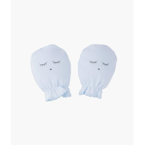 Cimdi jaundzimušajiem Livly "blue/grey", one size