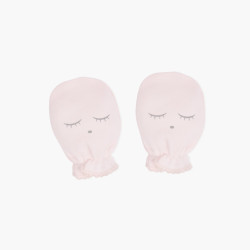 Cimdi jaundzimušajiem Livly "pink/grey", one size Cimdi jaundzimušajiem Livly "pink/grey", one size