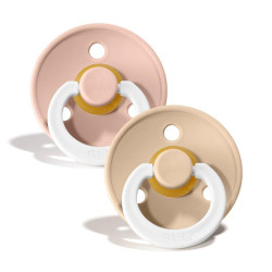 Knupīšu komplekts BIBS Round Blush Night / Round Vanilla Night (spīd naktī) Knupīšu komplekts BIBS Round Blush Night / Round Vanilla Night (spīd naktī)