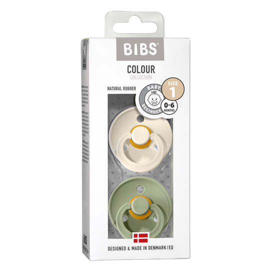 Комплект сосок BIBS Sage / Ivory -6-36 m - Bibs