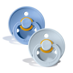 Knupīšu komplekts BIBS Sky Blue / Baby Blue - 0-6 m Knupīšu komplekts BIBS Sky Blue / Baby Blue - 0-6 m
