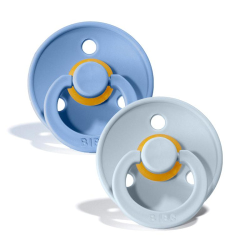 Knupīšu komplekts BIBS Sky Blue / Baby Blue - 0-6 m