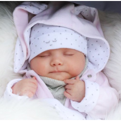 Plīša kombinezons Livly "Plush Bunny Overall" pink