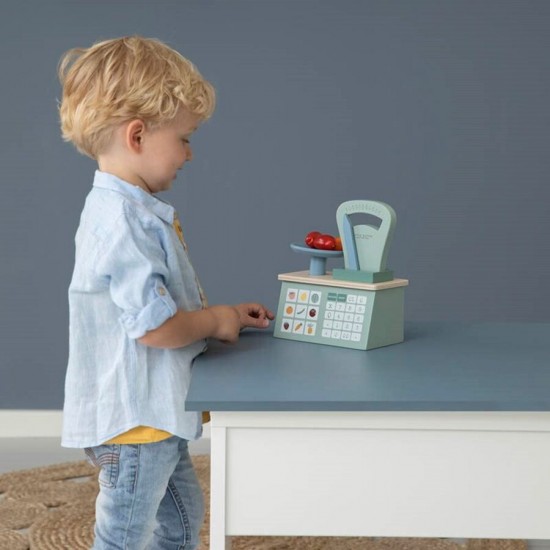 Bērnu rotaļlietu virtuves svari Little Dutch Wooden weighing scales - Little Dutch