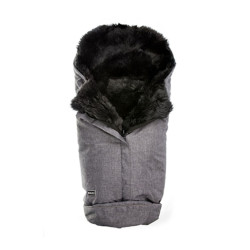 Aitas vilnas guļammaiss ratiem Bozz grey melange/grey, 95 cm Aitas vilnas guļammaiss ratiem Bozz grey melange/grey, 95 cm