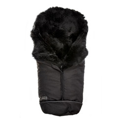 Aitas vilnas guļammaiss ratiem Bozz black melange/grey, 95 cm Aitas vilnas guļammaiss ratiem Bozz black melange/grey, 95 cm