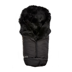 Aitas vilnas guļammaiss ratiem Bozz black melange/grey, 95 cm Aitas vilnas guļammaiss ratiem Bozz black melange/grey, 95 cm