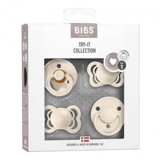 Комплект сосок BIBS Try it collection, Ivory 0-6 m - Bibs