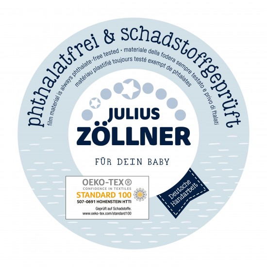 Матрасик для пеленания Julius Zollner 50/65 cm Sterne grau - Julius Zollner