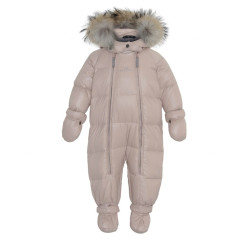 Children's overalls with fur Ver de Terre, Mahogany Rose 3m Children's overalls with fur Ver de Terre, Mahogany Rose 3m