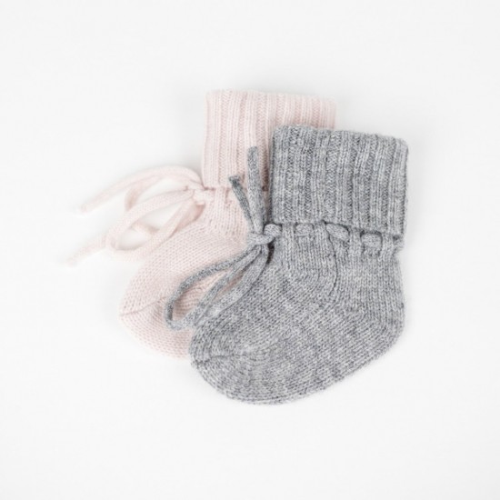 Кашемировые детские носочки, Grey melange - Ver de Terre