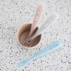 BEABA 1ST STAGE SILICONE SPOON OLD PINK (4+ months) BEABA 1ST STAGE SILICONE SPOON OLD PINK (4+ months)