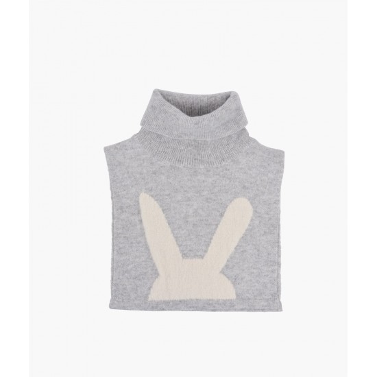 Kaklauts-šalle Livly Light Grey/Ivory Bunny, One Size - Livly Clothing