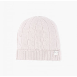 Children's hat Livly Cable Knit Hat Light Mauve, 100% Cashmere Children's hat Livly Cable Knit Hat Light Mauve, 100% Cashmere