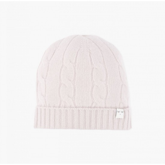 Детская шапка Livly Cable Knit Hat Light Mauve, 100% Кашемир - Livly Clothing