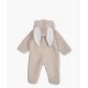 Bērnu flisa kombinezons Livly, bunny light beige - Livly Clothing